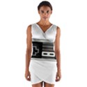 Video Game Controller 80s Wrap Front Bodycon Dress View1