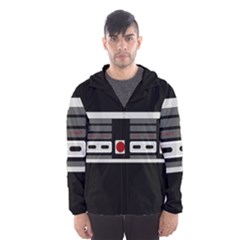 Video Game Controller 80s Hooded Wind Breaker (men) by Valentinaart