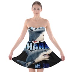 The Shark Movie Strapless Bra Top Dress by Valentinaart