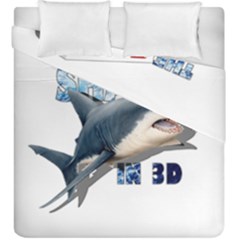 The Shark Movie Duvet Cover Double Side (king Size) by Valentinaart