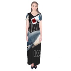 The Shark Movie Short Sleeve Maxi Dress by Valentinaart