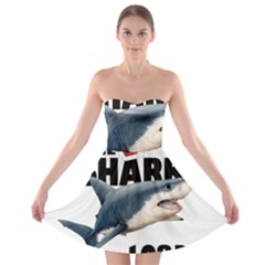 The Shark Movie Strapless Bra Top Dress by Valentinaart