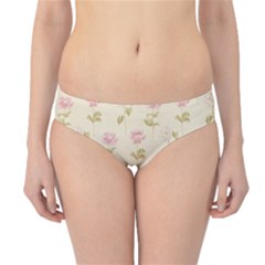 Floral Paper Illustration Girly Pink Pattern Hipster Bikini Bottoms by paulaoliveiradesign