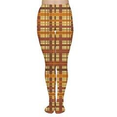 Plaid Pattern Women s Tights by linceazul