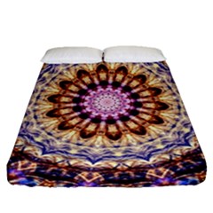 Dreamy Mandala Fitted Sheet (queen Size) by designworld65