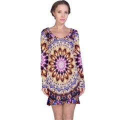 Dreamy Mandala Long Sleeve Nightdress by designworld65