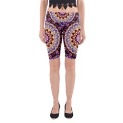 Dreamy Mandala Yoga Cropped Leggings by designworld65