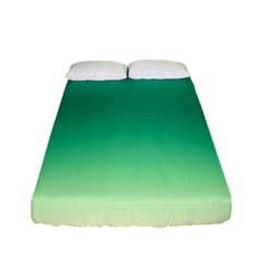 Sealife Green Gradient Fitted Sheet (full/ Double Size) by designworld65