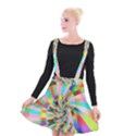 Irritation Funny Crazy Stripes Spiral Suspender Skater Skirt View1