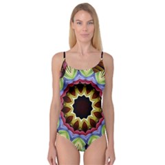 Love Energy Mandala Camisole Leotard  by designworld65