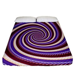 Woven Spiral Fitted Sheet (queen Size) by designworld65