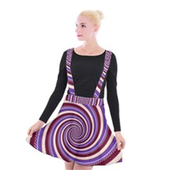 Woven Spiral Suspender Skater Skirt by designworld65