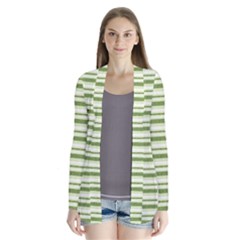 Spring Stripes Drape Collar Cardigan by designworld65