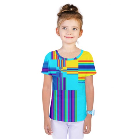 Colorful Endless Window Kids  One Piece Tee by designworld65