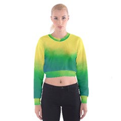 Ombre Cropped Sweatshirt by ValentinaDesign