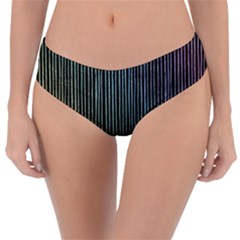 Stylish Rainbow Strips Reversible Classic Bikini Bottoms by gatterwe