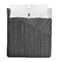 Stylish Silver Strips Duvet Cover Double Side (Full/ Double Size) View1