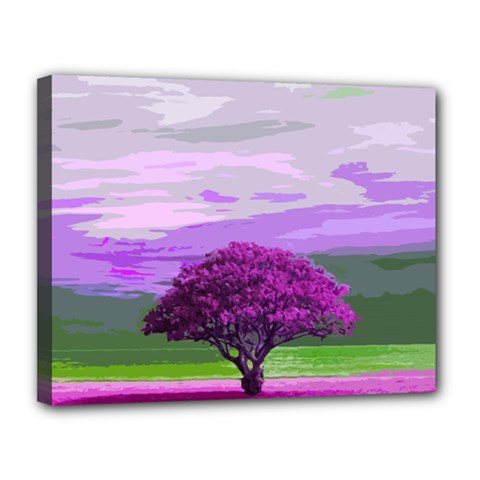 Landscape Canvas 14  X 11  by Valentinaart