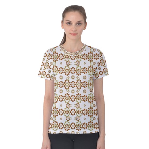 Multicolor Graphic Pattern Women s Cotton Tee by dflcprints