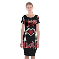 I Just Love Halloween Classic Short Sleeve Midi Dress by Valentinaart