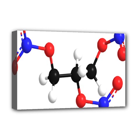 Nitroglycerin Lines Dna Deluxe Canvas 18  X 12   by Mariart