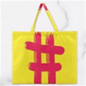 Fun Ain t Gone Fence Sign Red Yellow Flag Zipper Large Tote Bag View1