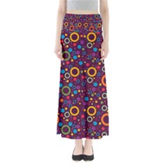 70s Pattern Full Length Maxi Skirt by ValentinaDesign