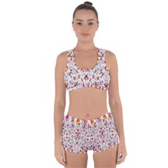 Peacock Rainbow Animals Bird Beauty Sexy Flower Floral Sunflower Star Racerback Boyleg Bikini Set by Mariart