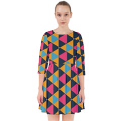 Triangles Pattern                    Smock Dress by LalyLauraFLM