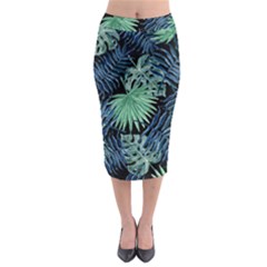 Tropical Pattern Midi Pencil Skirt by ValentinaDesign