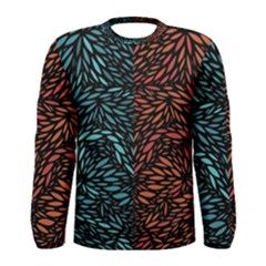 Square Pheonix Blue Orange Red Men s Long Sleeve Tee by Mariart