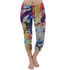 Graffiti Mural Street Art Painting Capri Winter Leggings  by BangZart