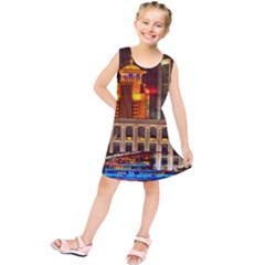 Shanghai Skyline Architecture Kids  Tunic Dress by BangZart