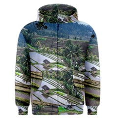 Rice Terrace Rice Fields Men s Zipper Hoodie by Nexatart