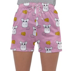 Cute Mouse Pattern Sleepwear Shorts by Valentinaart