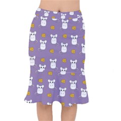 Cute Mouse Pattern Mermaid Skirt by Valentinaart