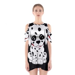 Cute Dalmatian Puppy  Shoulder Cutout One Piece by Valentinaart