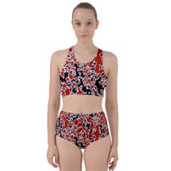 Splatter Abstract Texture Racer Back Bikini Set by dflcprints