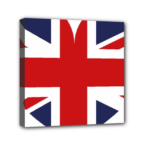 Uk Flag United Kingdom Mini Canvas 6  X 6  by Nexatart