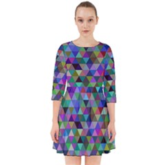 Triangle Tile Mosaic Pattern Smock Dress by Nexatart