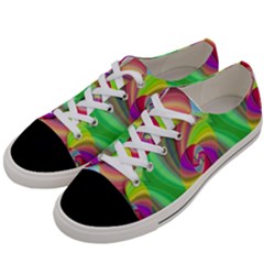 Seamless Pattern Twirl Spiral Women s Low Top Canvas Sneakers by Nexatart