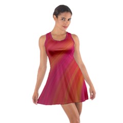 Abstract Red Background Fractal Cotton Racerback Dress by Nexatart