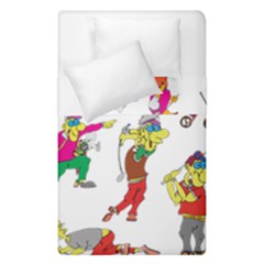 Golfers Athletes Duvet Cover Double Side (single Size) by Nexatart