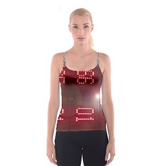 Numbers Game Spaghetti Strap Top by norastpatrick