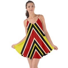 Chevron Symbols Multiple Large Red Yellow Love The Sun Cover Up by Mariart