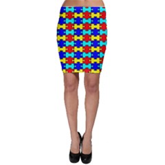 Game Puzzle Bodycon Skirt by Mariart