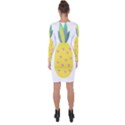 Pineapple Fruite Yellow Triangle Pink Asymmetric Cut-Out Shift Dress View2