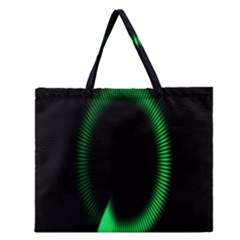 Rotating Ring Loading Circle Various Colors Loop Motion Green Zipper Large Tote Bag by Mariart