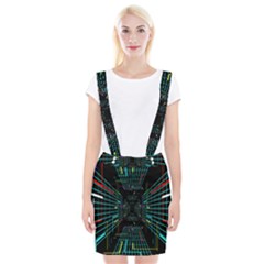 Seamless 3d Animation Digital Futuristic Tunnel Path Color Changing Geometric Electrical Line Zoomin Braces Suspender Skirt by Mariart