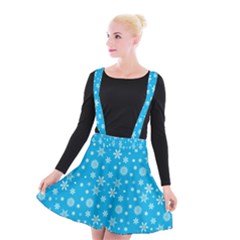 Xmas Pattern Suspender Skater Skirt by Valentinaart